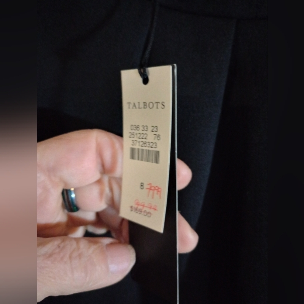 Talbot s size 8 black women's evening / cocktail dress new with tags (Can389) - Picture 3 of 5